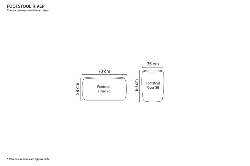 Пуф River River Footstool фото