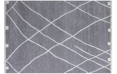 Килим Arhome Ruben Double face Soft двосторонній 120x170 сірий-білий ARHOME-019 фото