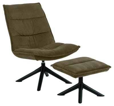 BLIZZARD оливковое кресло с подставкой для ног 75049*001 фото